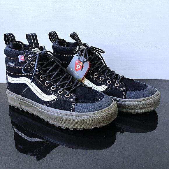 Vans Women's Sk8-Hi MTE-2 Waterproof Suede in Classic Combinations Khaki/Black - Picture 2 of 15